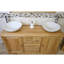 Wilsmere 1430mm Double Bathroom Vanity with Vessel Stone Basin-33065390