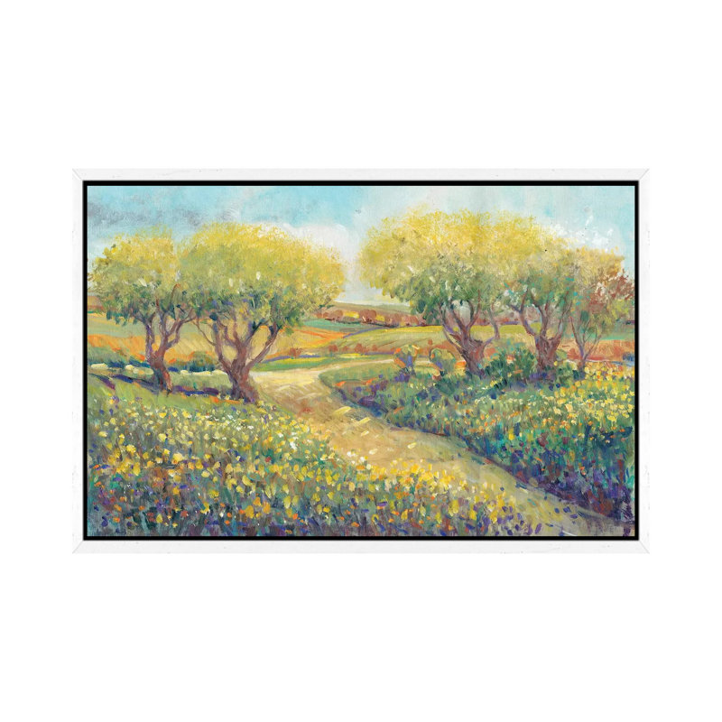Garden Path II by Tim OToole - Gallery-Wrapped Canvas Giclée on Canvas, White Framed, 66.04 cm H x 45.72 cm W
