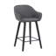 Tabouret de bar et de comptoir 26 po en similicuir et bois