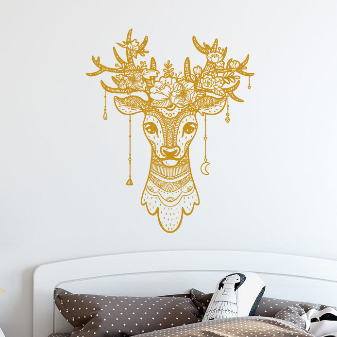 Animals Wall Decal, Gold