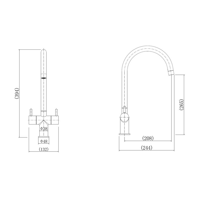 Leisure Sinks & Taps Aquaswan Kitchen Faucet