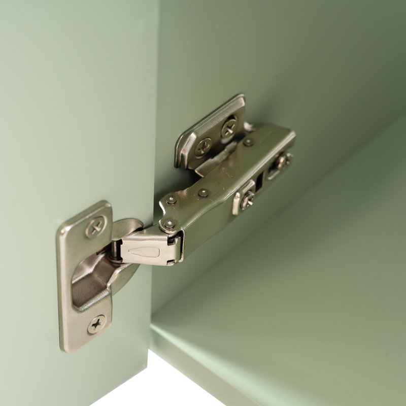 Armoire de salle de bain 21,6 po - Cuvette en céramique avec compartiment de rangement latéral droit et meuble-lavabo flottant de conception moderne
