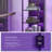 6-Tier LED Bookcase, Bookshelf With Dimmable Lights, Storage Shelf With Steel Frame