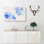 Two Blue Flowers - Wrapped Canvas Print-56661517