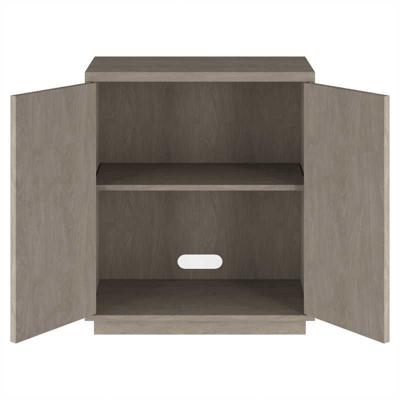 2 - Door Standard Accent Cabinet, Antiqued Grey Oak