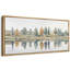 Tranquil Lakeside Landscape with Autumn Trees and Mirror Reflection - Large, impression encadrée sur toile encadrée dans la chambre principale-1872195709-1872195711