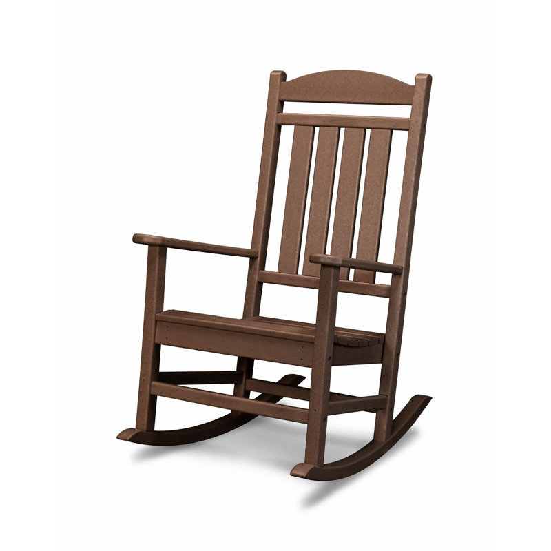 Chaise berçante POLYWOOD, Acajou