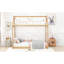 Lit simple couleur de bois - Transformez votre maison en pin élégant