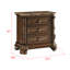 Ensemble de chambre à coucher rembourrée 5 pièces en bois massif Muller-255048881