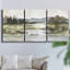 Green Ribbon Coast I - 3 pièces sur toile tendue-702180495