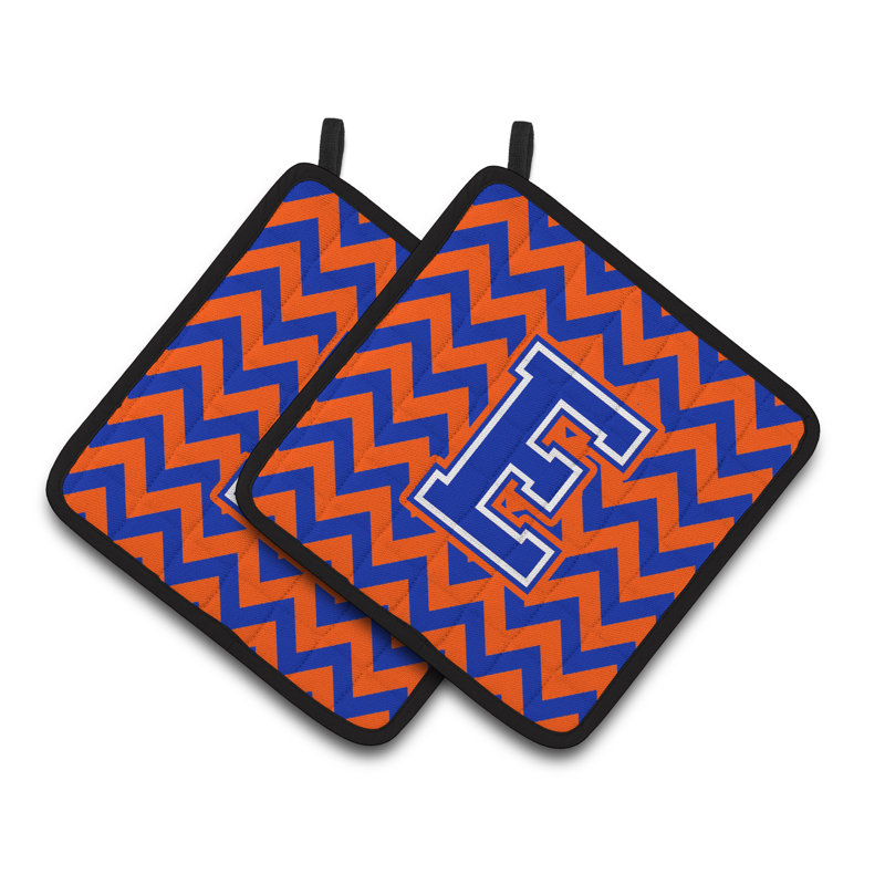 Poignée à chevrons, Orange/bleu, E