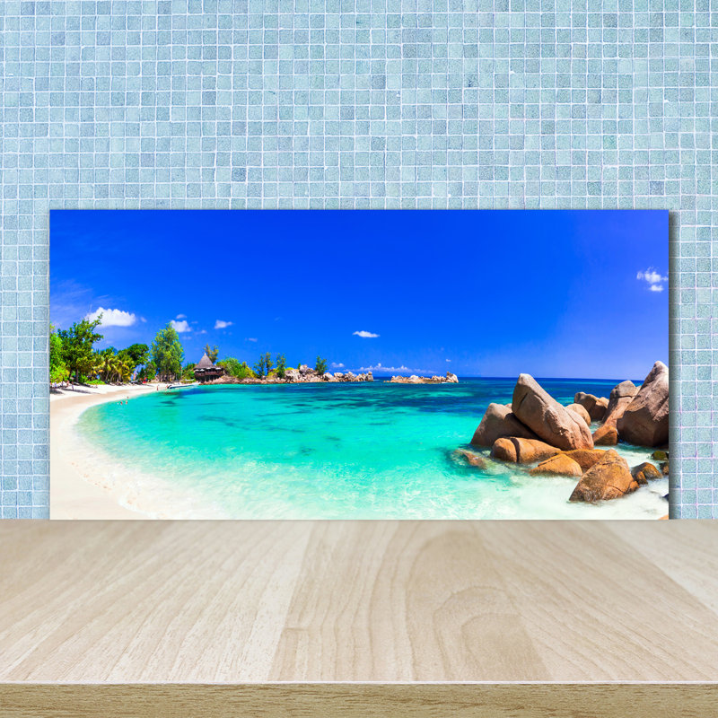 50cm W x 100cm L Glass Peel and Stick Panel