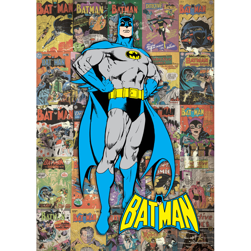 Batman Collage MightyPrint Semi-Translucent Wall Art