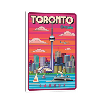 Toronto Pop Art Travel by Jim Zahniser - Print on Canvas