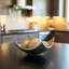Bol décoratif argent Elektra pour la décoration de table basse, la cuisine, les centres de salle à manger, les orbes / boules inclus
