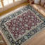 Sona Wool Oriental Area Rug in Red/Navy
