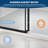 44-48" x 72" Frameless Style Sliding Glass Shower Door, 5/16" Clear Tempered Glass, Bypass Design with Matte Black Finish