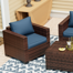 Azoriah Silloth 31.5'' Wicker Outdoor Patio Sofa