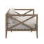 Ensemble de causeuse et de repose-pieds en bois de teck Northlake-123103149