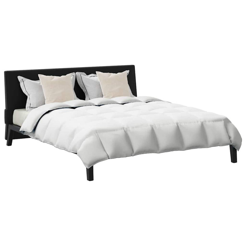 Winter Duvet Set 3 Pcs White 78.7 x 86.6 In Microfiber, Cotton, 260 x 220 cm