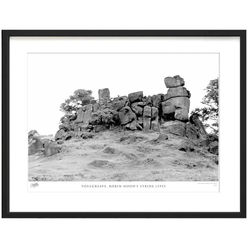 Youlgreave, Robin Hood's Stride C1955 - Single Picture Frame Print, 28cm H x 36cm W x 2.3cm D