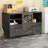 Lateral File Cabinet With Lock, 2 Drawer Mobile Filing Cabinet For Letter/legal/a4 Size, Open Storage Adjustable Shelf For Home Office Cabinets-2111277757