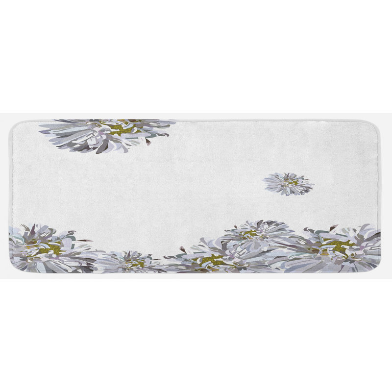 Tapis de cuisine dahlia