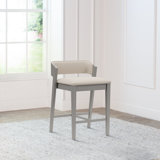 Halfeti Wood Counter Height Stool