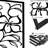 Three Piece Wall Decor In Black Rectangular Metal Frame With Floral Pattern Hollow Out Style, Made From Metal, 3D Cut Design, 0.08 Inch Thickness For Strength And Resistance To Bending, Pre - Fitted