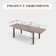Ensemble repas extensible pour 8 personnes Rectangle