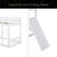 Lit superposé simple au-dessus d'un lit simple, lit superposé au sol avec rampe d'escalade, échelle, garde-corps de sécurité-1195936690