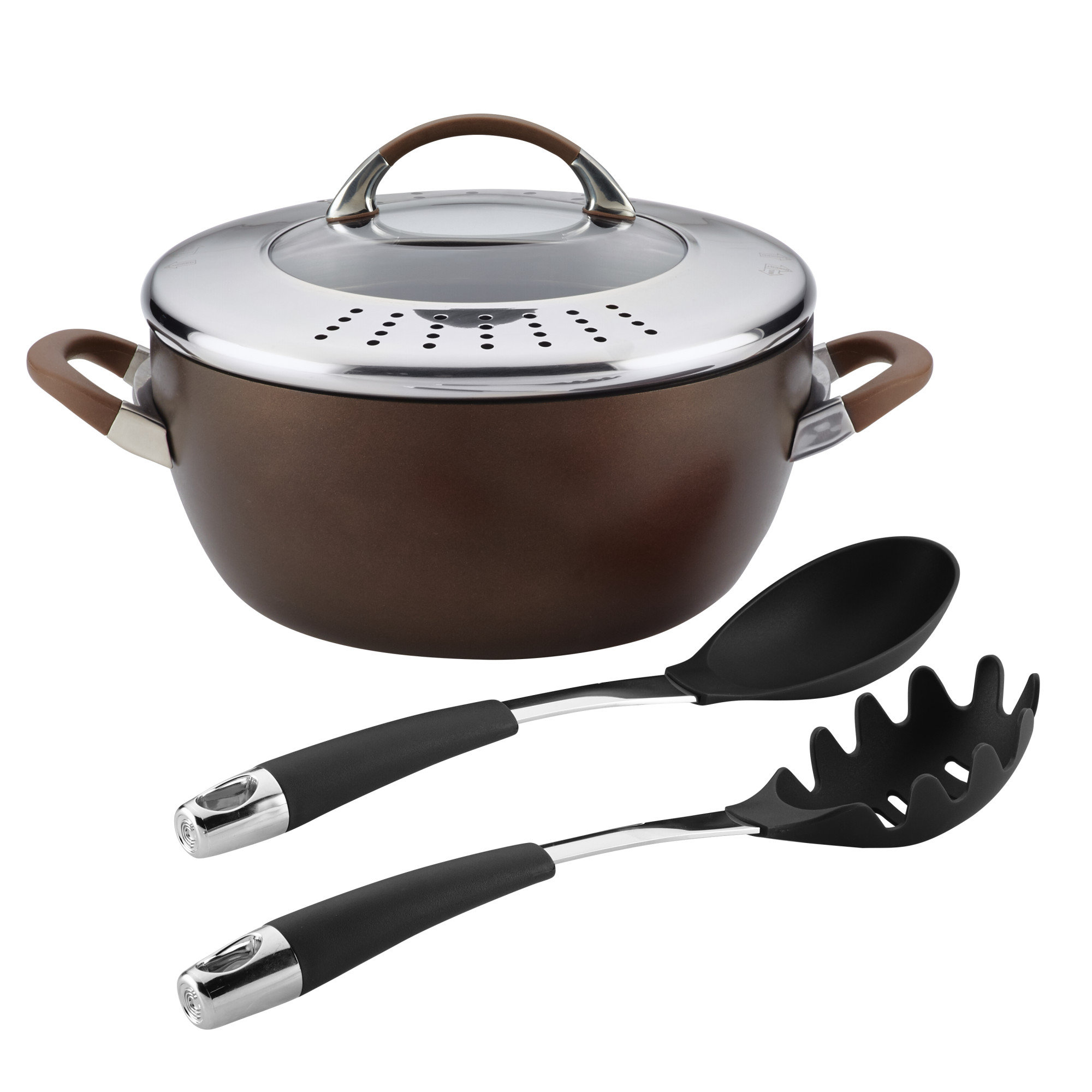 Circulon 11pc Symmetry Hard Anodized Cookware Set, Merlot in the Cooking  Pans & Skillets department at