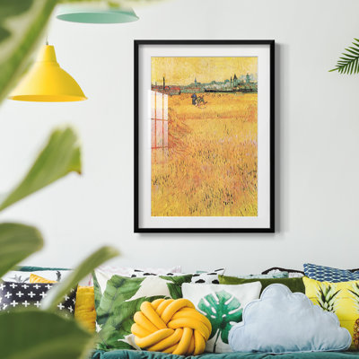 Paysage rétro Lxxiv - impression encadrée
