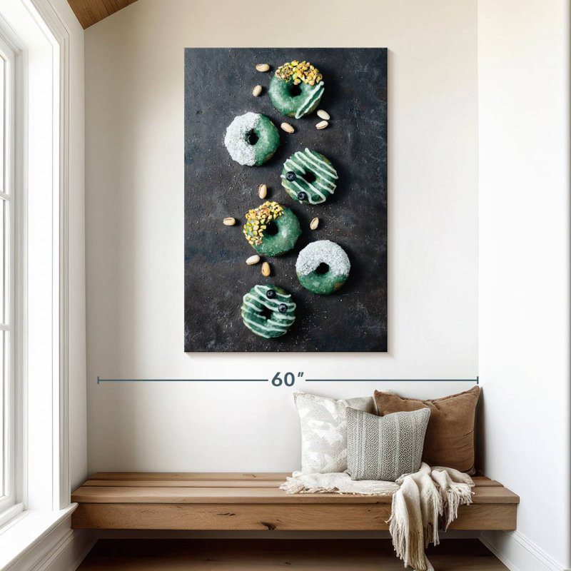 Yarlin Vegan Doughnuts, 48" H x 32" W
