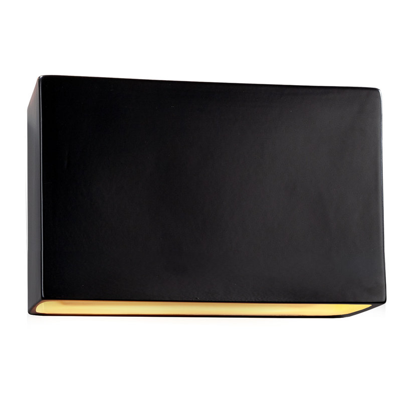 Plafonnier encastré d'extérieur 2 lumières Bergen Beach, H 8 po x l 16,5 po x p 4 po, Noir mat carbone