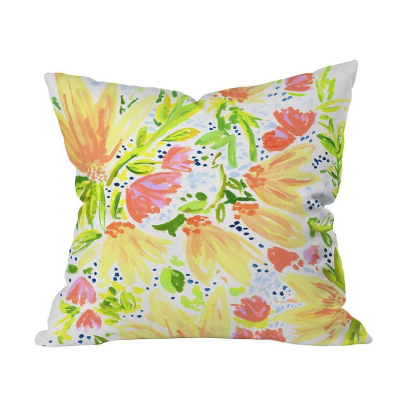 Coussin fleur d'oranger II, 20 po x 20 po