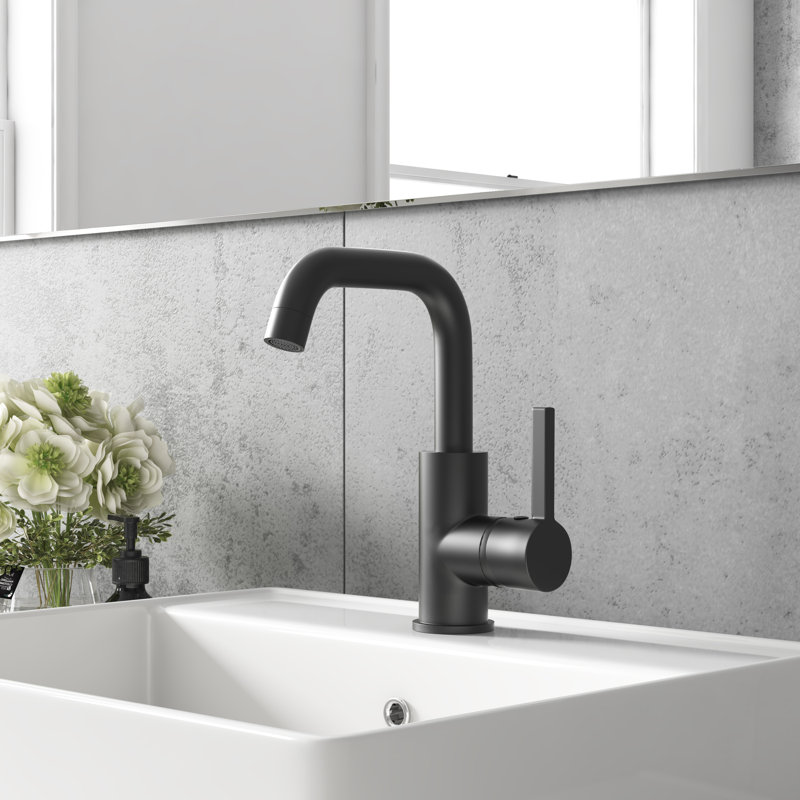 Single-handle Bathroom Faucet, Black