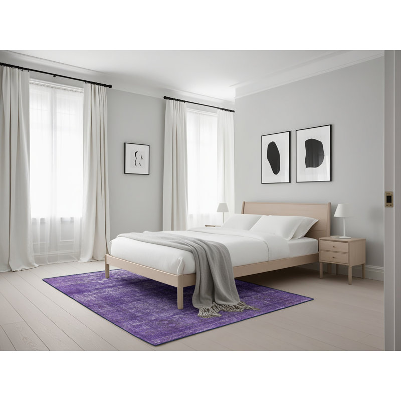 Tapis oriental mauve, Rectangle 5 pi x 7 pi