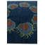 Tapis carré bleu marine Johansson