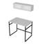 Mcleay Metal Base Writing Desk-1469556916