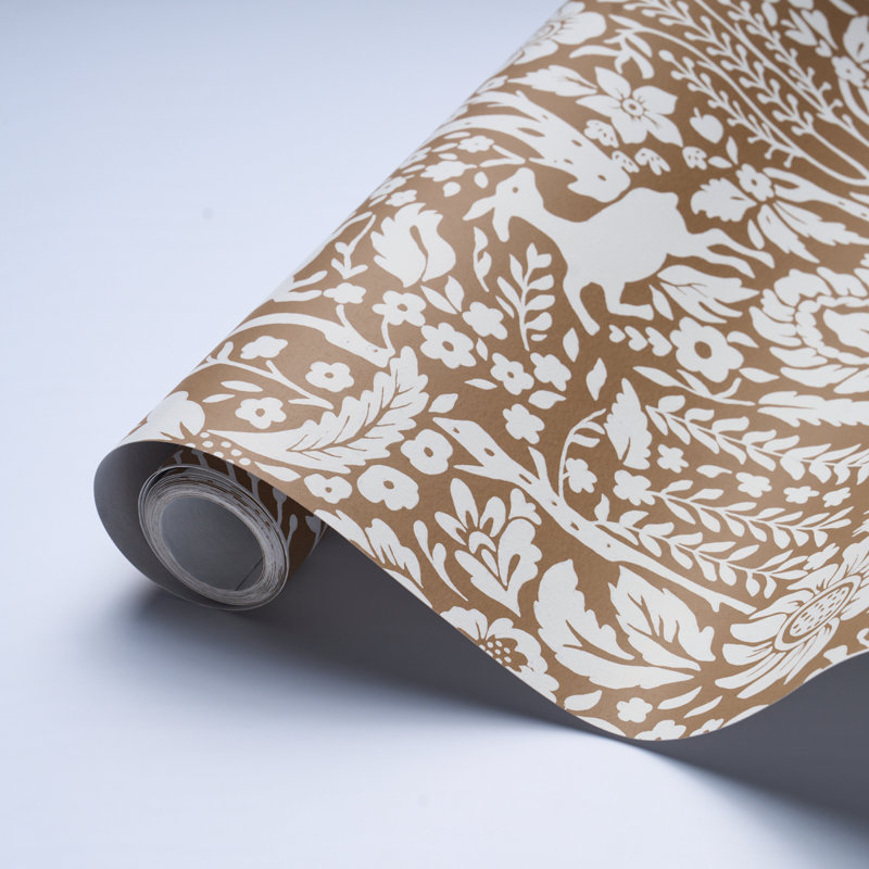 Deerfield Wallpaper, Brown