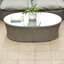Spinner Outdoor Oval Coffee Table