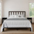 Harwich Queen Solid Wood Platform Bed With 2 Nightstand