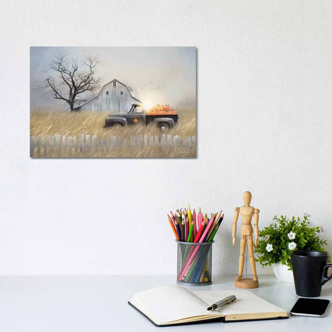 Fall Pumpkin Harvest by Lori Deiter - Wrapped Canvas Print
