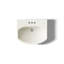 Cimarron® Vitreous China 23" Pedestal Bathroom Sink with Overflow-10940907-19195630