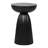 Cinched Metal Round Pedestal Accent Table