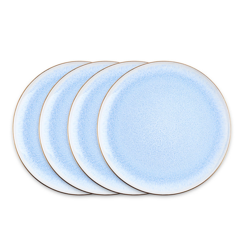 Ensemble d'assiettes à salade en pierre 4 pièces Stone Lain Josephine, Bleu