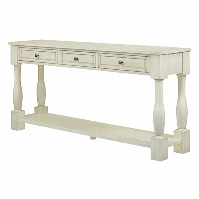Cervantez Console Table Long Console Table with Drawers and Shelf,entryway table,sofa table