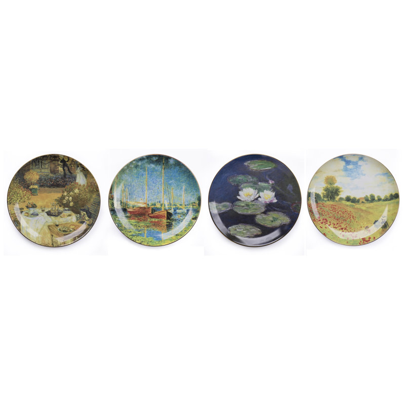 Waterside Claude Monet Porcelain Plate Set