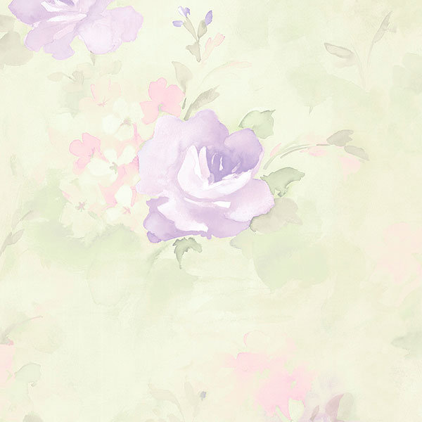 Papier peint Menas 32,7 'x 20,5 ", Bleu / rose